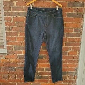 Levis Jeans Womens 14M 32x32 Blue Denim Pull On Skinny Leggings Jeggings Stretch